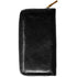 leather zipper wallet floto venezia black