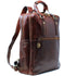 Italian Leather Backpack top handle bag Floto Firenze brown 9