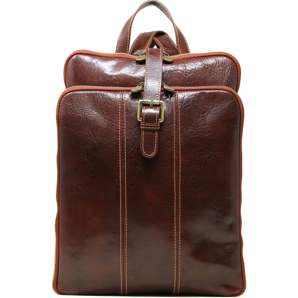 Floto Italian Leather Backpac Venezia Knapsack brown
