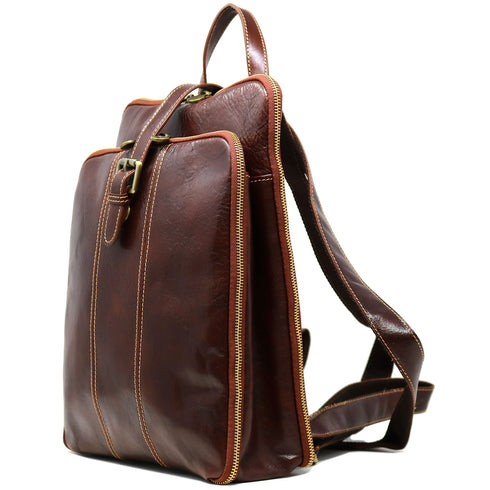 Floto Italian Leather Backpac Venezia Knapsack brown 2