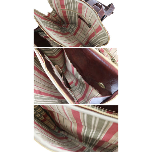 Floto Italian Leather Backpac Venezia Knapsack brown 7