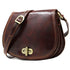 Floto Italian Leather Saddle Bag Cross Body Women's Bag in Vecchio Brown 2