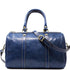 Floto Italian Leather Boston Bag Women's Handbag blue