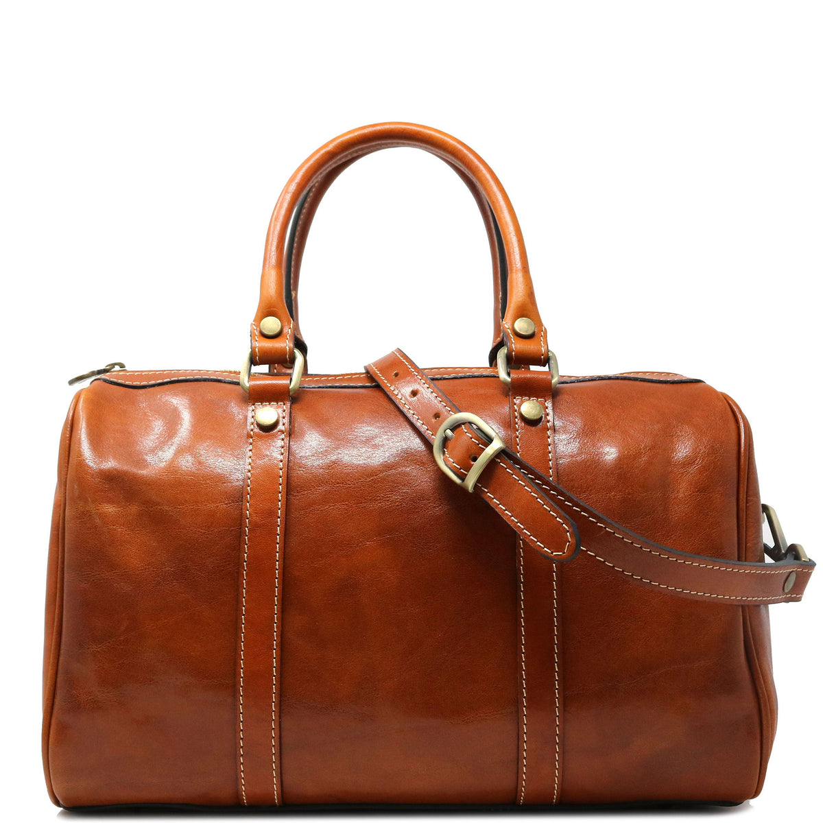 Small Boston Bag Genuine Leather Handbag Shoulder Crossbody