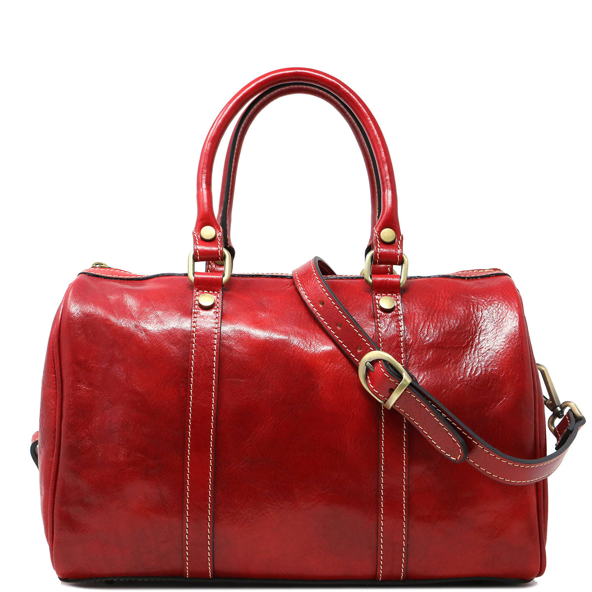 Floto Italian Leather Boston Bag Handbag Shoulder Bag Women's Bag