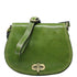 Floto Italian Leather Saddle Bag Cross Body Women's Bag  green