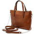 Leather Crossbody Bag Floto Sesto Italian Women's Bag olive brown side