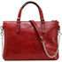 Leather Crossbody Bag Floto Sesto Italian Women's Bag red