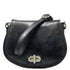 Floto Italian Leather Saddle Bag Cross Body Women's Bag black