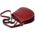 Floto Italian Leather Saddle Bag Cross Body Women's Bag red back