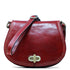 Floto Italian Leather Saddle Bag Cross Body Women's Bag red