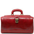 Floto Italian Leather Doctor Style Handbag Top Handle Bag red