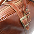 Floto Italian leather carryon duffle bag - Trastevere in Vecchio Brown 3