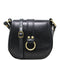 Leather Saddle Bag Cross Body Floto Venezia Black