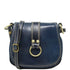 Leather Saddle Bag Cross Body Floto Venezia blue