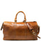 Floto Italian Leather Chianti Duffle Travel Bag Luggage Carryon in Tobacco Brown