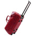 Floto Milano Italian leather rolling luggage duffle travel bag red 2