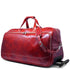 Floto Milano Italian leather rolling luggage duffle travel bag red