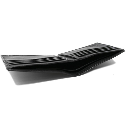 Italian Lambskin Nappa Leather Wallet Floto Billfold black 4