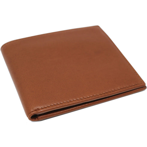 Italian Lambskin Nappa Leather Wallet Floto Billfold brown 2