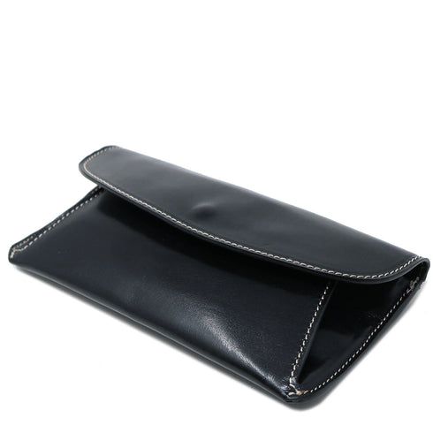 Floto Italian Leather Women's Clutch Wallet Roma black