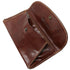 Floto Italian Leather Women's Clutch Wallet Roma brown 2