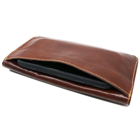 Floto Italian Leather Women's Clutch Wallet Roma brown 5