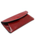 Floto Italian Leather Women's Clutch Wallet Roma red