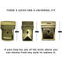Metal Brass Briefcase Latch Lock
