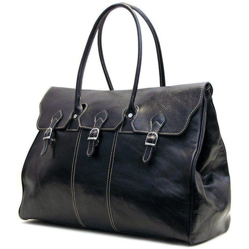 leather travel bag floto