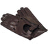Floto men's brown leather driving gloves