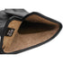 Floto men's cashmere lined black leather gloves