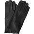 Floto men's cashmere lined black leather gloves