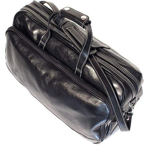 Floto Milano Italian leather rolling luggage duffle travel bag 3