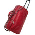 Floto Milano Italian leather rolling luggage duffle travel bag red