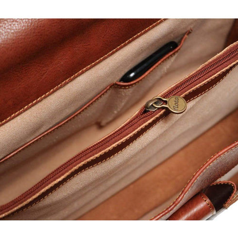 leather briefcase floto novella