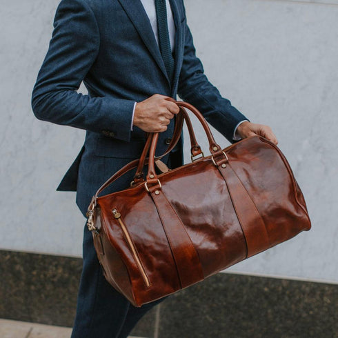 Super Tuscan Leather Duffle Bag Floto #1