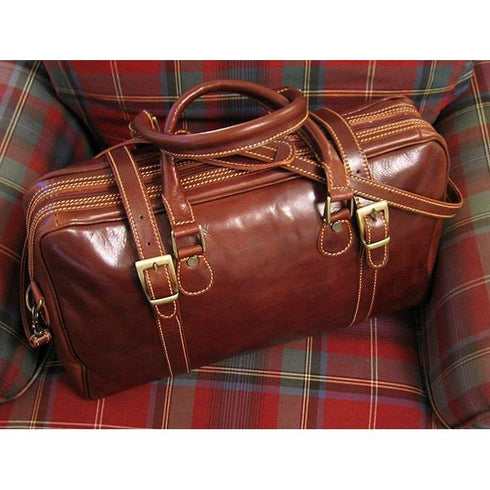 leather duffle bag