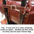 Rolling Luggage Leather Trolley Strap Keeper Floto