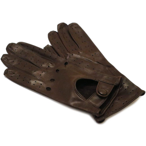 Floto women's brown leather driving gloves