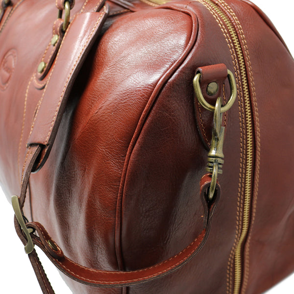 cenzo backpack vecchio brown italian leather knapsack Cenzo Italian Leather Duffle Bag – Floto