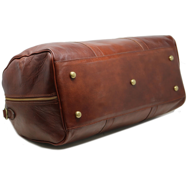 cenzo backpack vecchio brown italian leather knapsack Cenzo Italian Leather Duffle Bag – Floto
