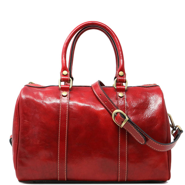 Fulvia Boston bag in vintage leather - 68156 - Leather Bags